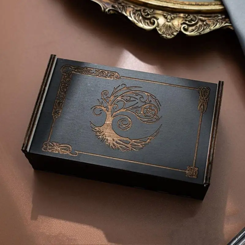 

X7jd деревянные карты для хранения карты на вытягивании нажатия карты для хранения карт портативной карты