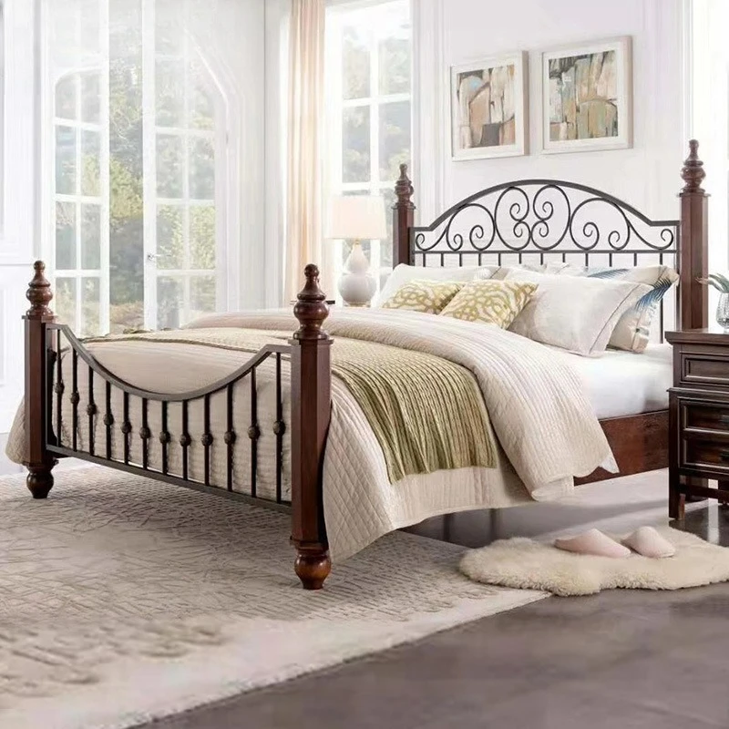 

Compact Versatile Customizable wrought iron double bed