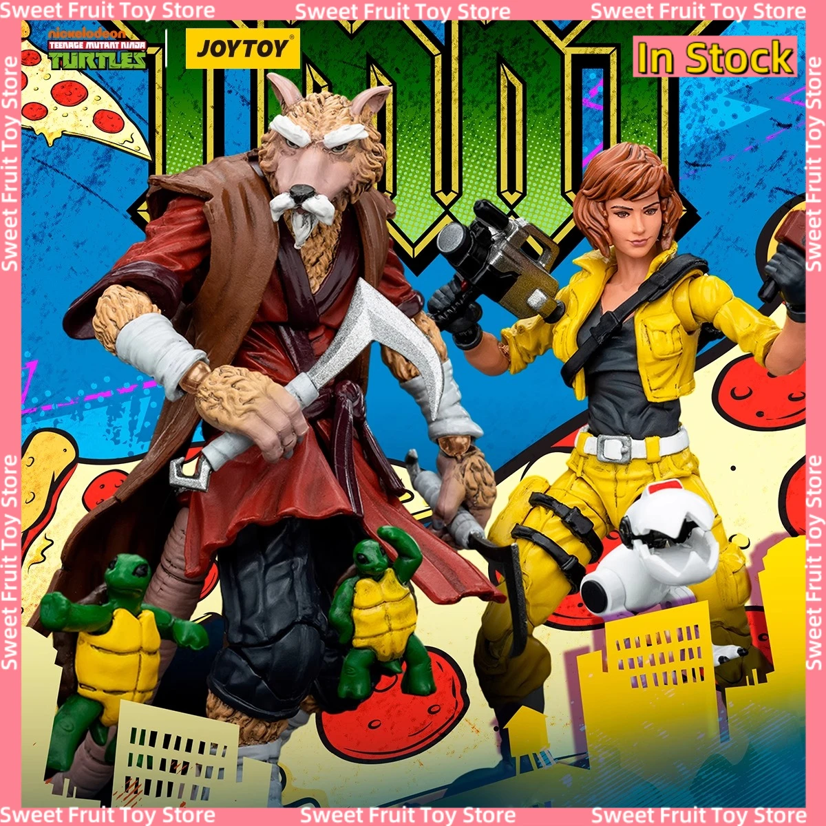 

[IN STOCK] JOYTOY Tmnt Splinter April O'Neil Action Figure 1/18 Teenage Mutant Ninja Turtles Collection Decora Toy Gift