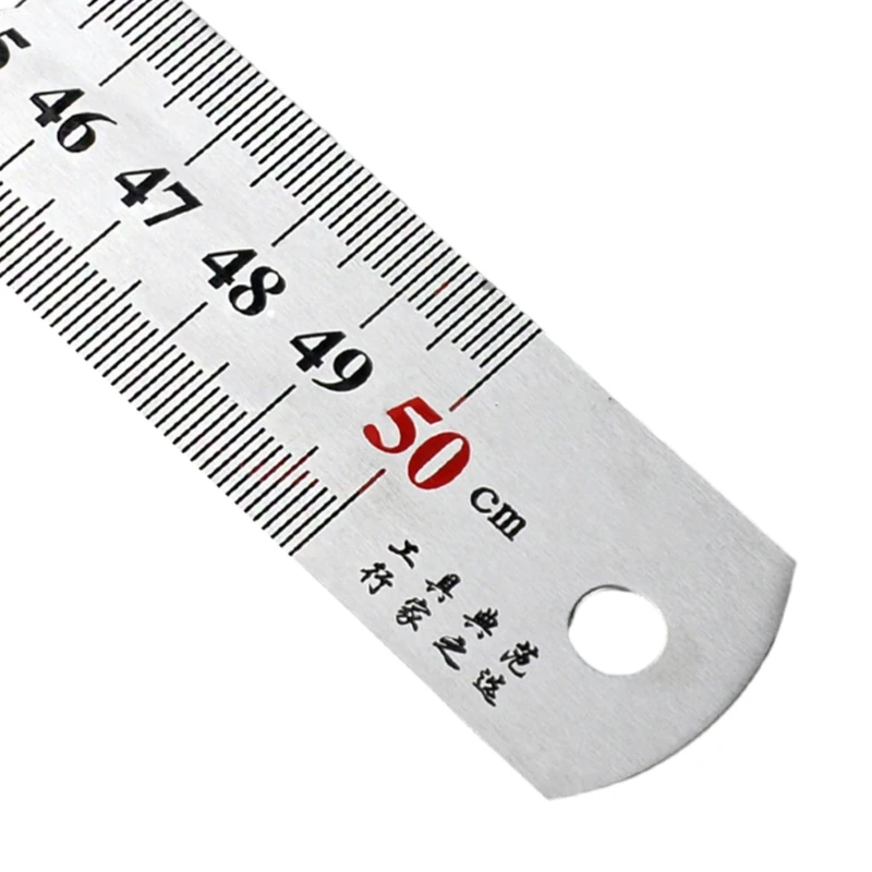 Measuring Metal Rulers for Office Engineering Drawing, Straight Stainless Steel Rulers Metal Precisions Rulers