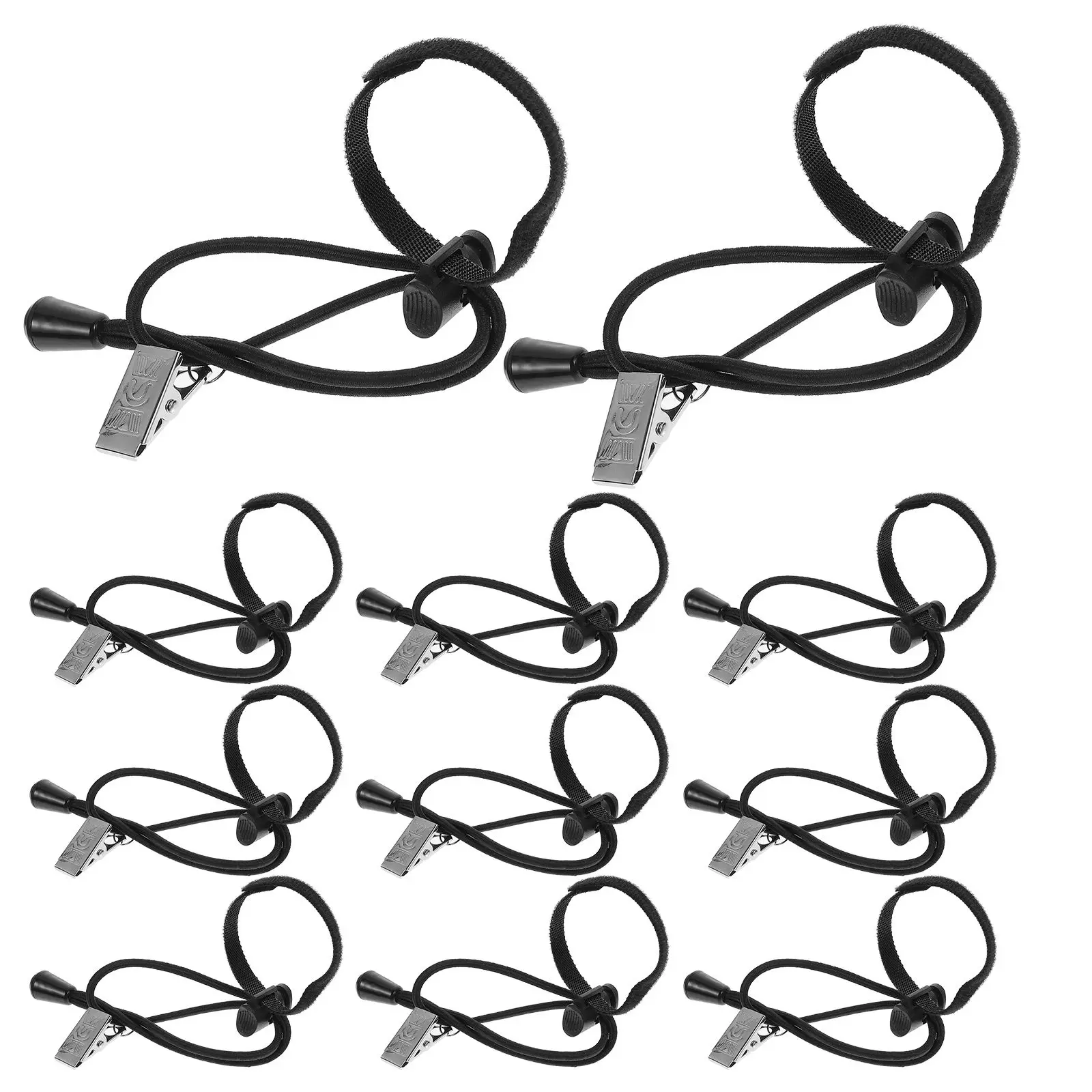 12 Pcs Elastic Bands Background Cloth Clips Set Durable Backdrop Holder Smooth Photography Kits Camera Photo Studio Equipment