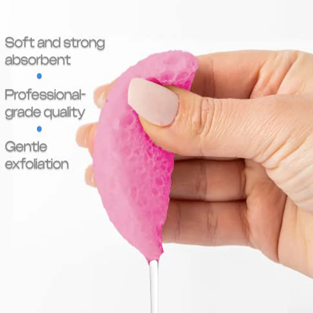 พัฟไฟเบอร์สำหรับทำความสะอาดและขัดผิวเหมาะสำหรับทำความสะอาดและทำความสะอาดผิวแบบกลมรูปหัวใจหลายแพ็คหลายสี