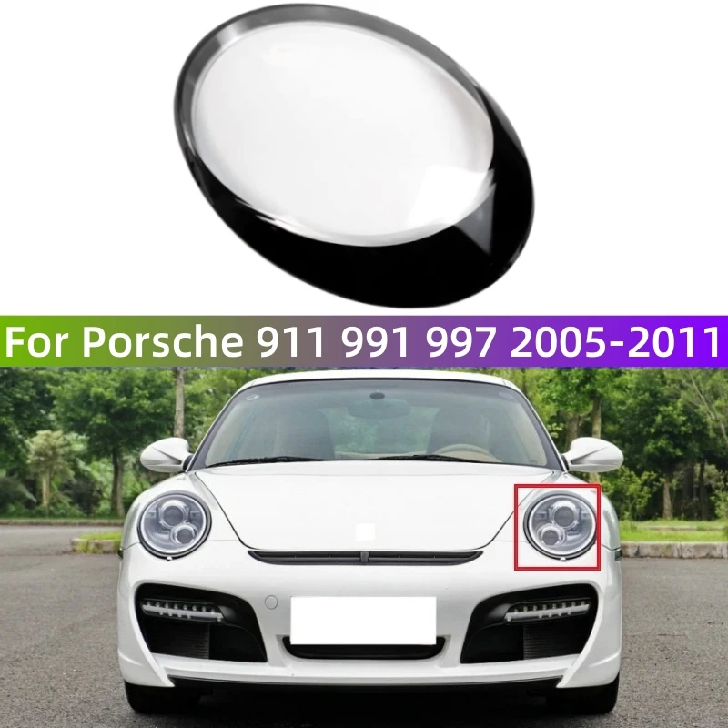 

For Porsche 911 991 997 2005 2006 2007 2008 2009 2010 2011 Accessories For Vehicles Front Lamp Cover Replace The Original Lens