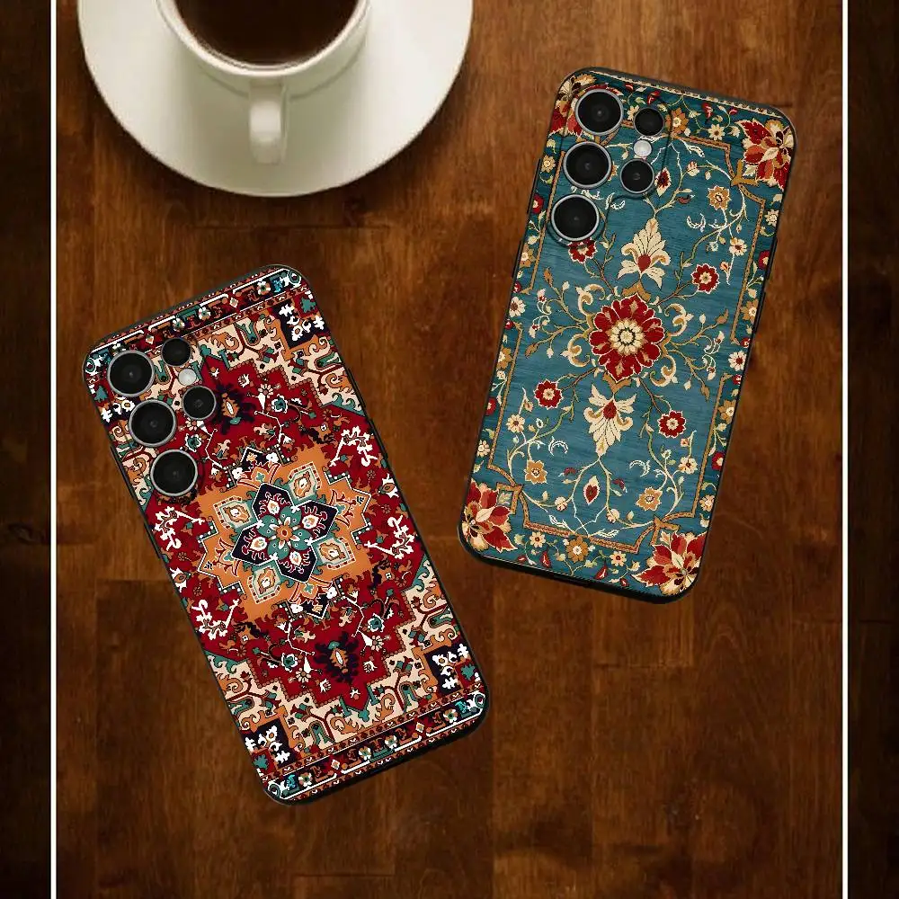 Beautiful Carpet Phone Silicone Case For Samsung S24 22 20 23 21 20 Ultra Plus Lite 5G Print Cover