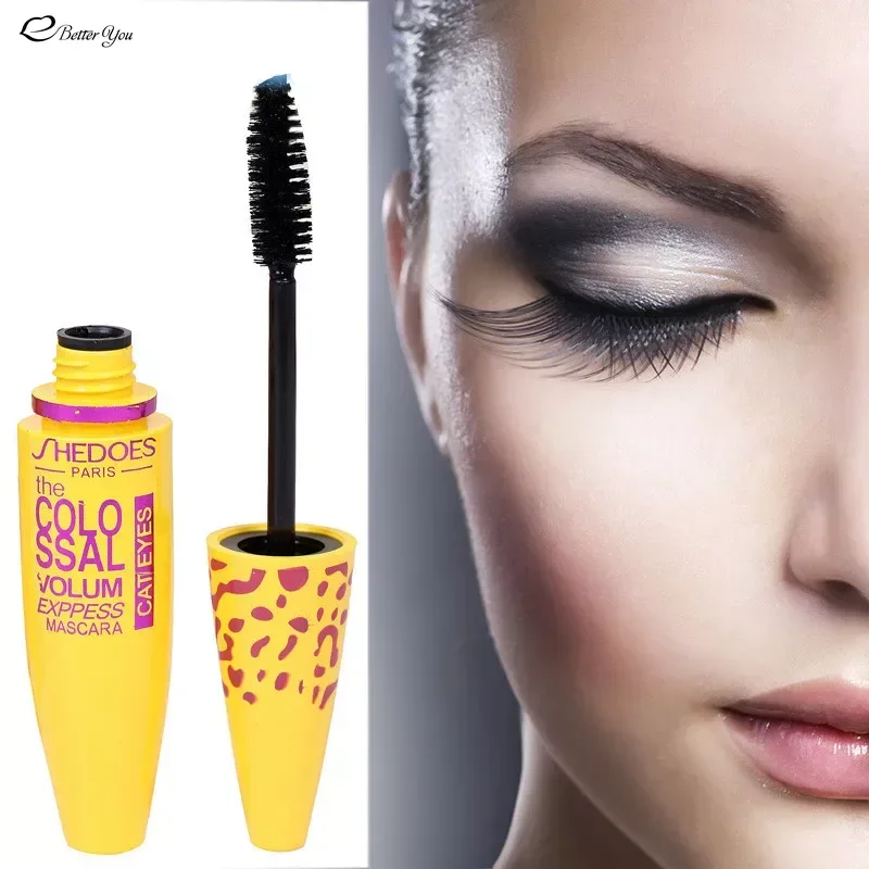 1pcs Fiber Lash colossal Mascara with Collagen Cosmetic Extension  Curling Eyelash Lengthener  Rimel 3d Mascara