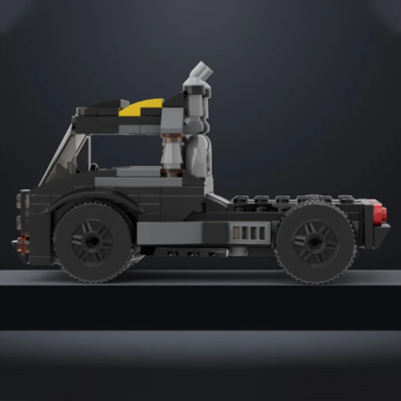 Modèle de voiture de course de vitesse, briques de construction MOC, camion de Transport classique, technologie modulaire, cadeaux de vacances pour enfants, jouets à assembler, costume