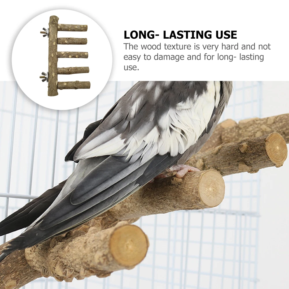 

Wooden Perch Parrot CageWood Toys Wooden Bird Parrot Perch Pet Training Bird Training Supplies Supplies
