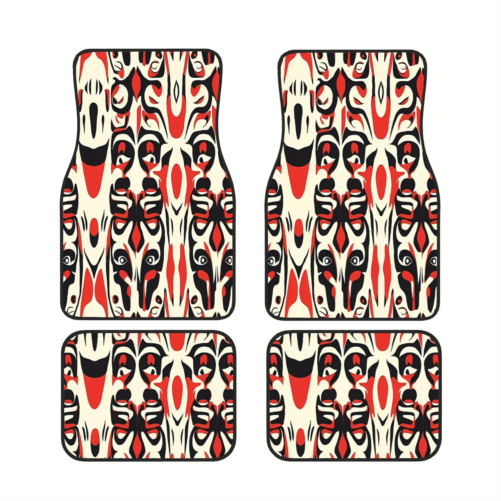 

Haida Spirit Ancestral Harmony Gift Four Piece Car Floor Mat Set Suitable For Daily Commutes Weekend Drives And Family Road Trip