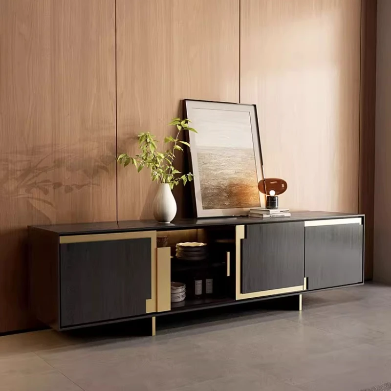 

Тумба под телевизор из массива дерева, современный настенный шкаф для гостиной, простой шкаф для хранения