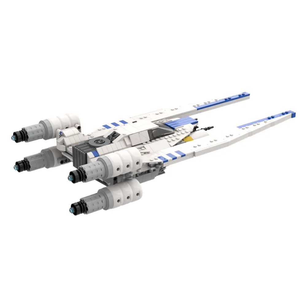 

MOC White U Wing Bricks Model Space War White U Wing Spacecraft Building Blocks Assembly Toys Children DIY Birthday Gifts