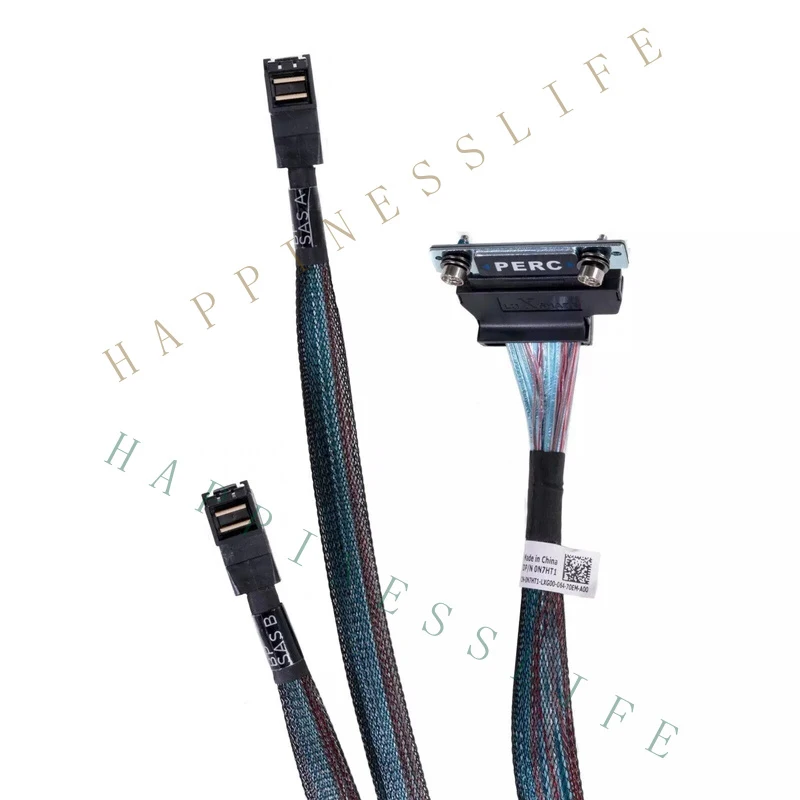 PK+   New For Dell PowerEdge R740 04M4C 0N7HT1 PERC Dual Mini SAS HD SFF-8643 Cable