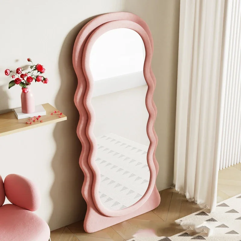 Simple Modern Style Full-Length Mirror Outfit Shop Mirror Changing Room Dressing Mirror Home Bedroom Dormitory HD Large Mirror