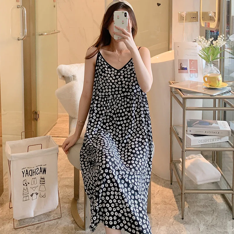 Night Wears For Women  Summer  Dress  Sexy Sleepwear Ladies Nightdress