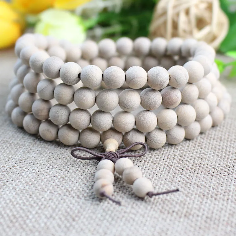 Factory Wholesale Camphor Wood108Beads Bracelet6/8mmMen and Women Jewelry Crafts Bracelet Rosary Natural Fragrance