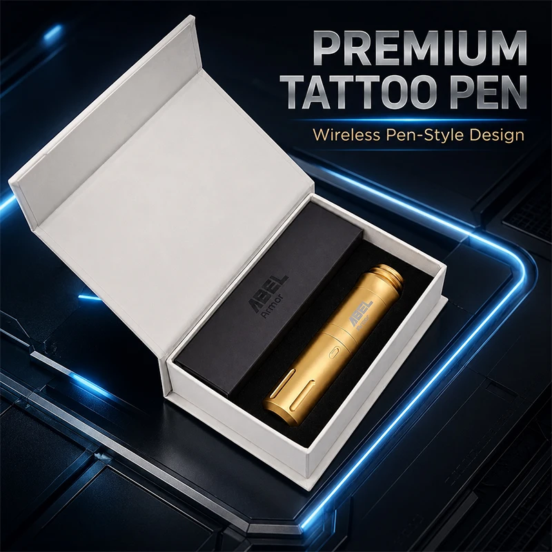 ABEL Professional Wireless Tattoo Pen Powerful Coreless Motor Ergonomic Grip Design Made For Professional Tattoo Artists Body Ar