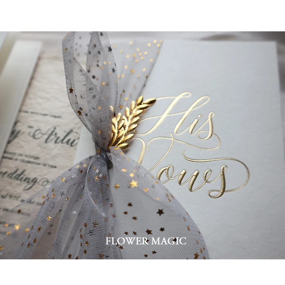 2 Stück Sterngarn, süßes Bronzing-LOGO, Hochzeitsantrag, Hochzeitstag, Rede, Braut, Bräutigam, Eid, Gelübde, Buch, Geschenke für Freundin