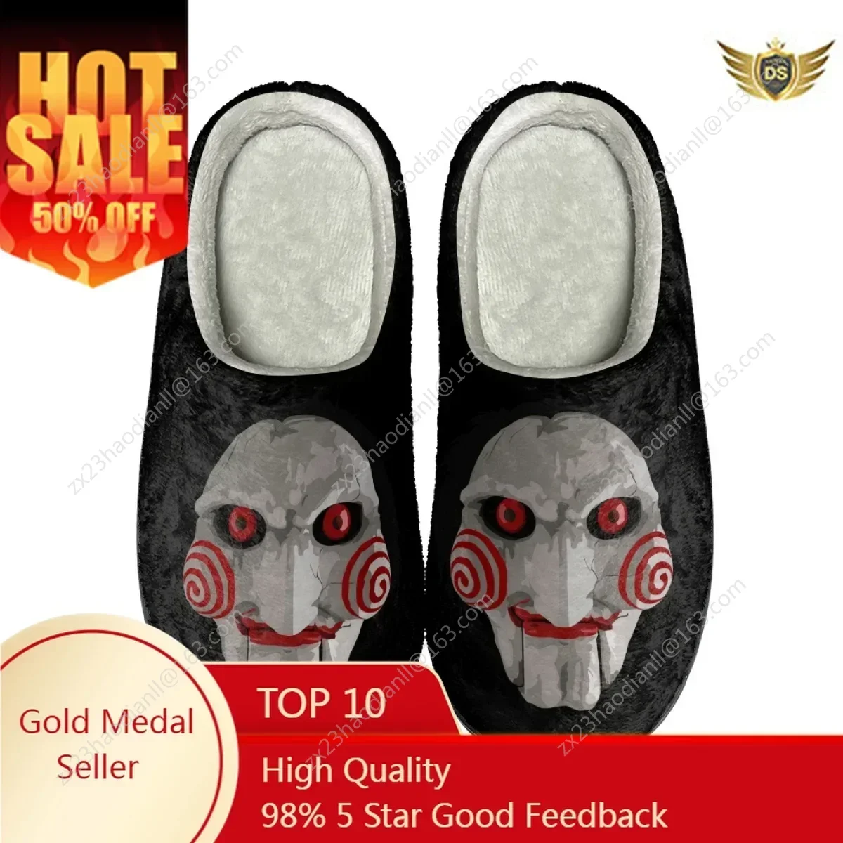 

Horror Movie Design Women Home Slippers Indoor Casual Couple Cotton Slipper Dropshipping Autumn Winter Warm Cozy Men's Footwear