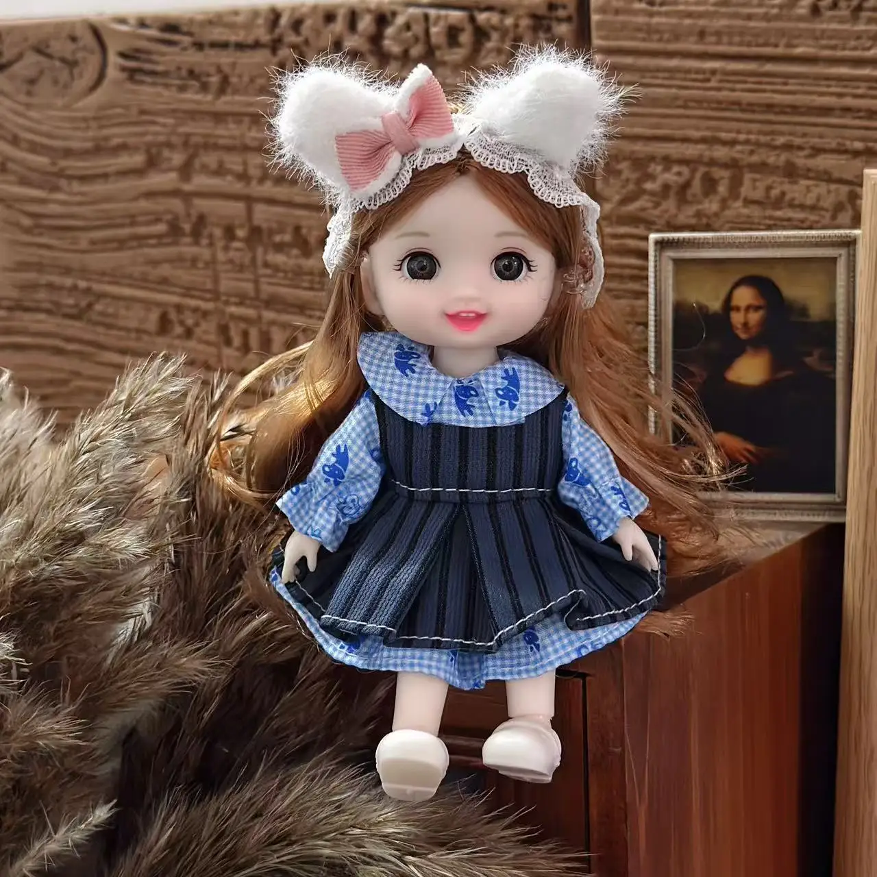 16 cm Nette Maruko Mädchen Prinzessin Puppe Spielzeug 1/8 Skala BJD Lebhafte Cartoon Puppen Mode Kleidung Set Spielen Haus spielzeug Geburtstag Geschenk