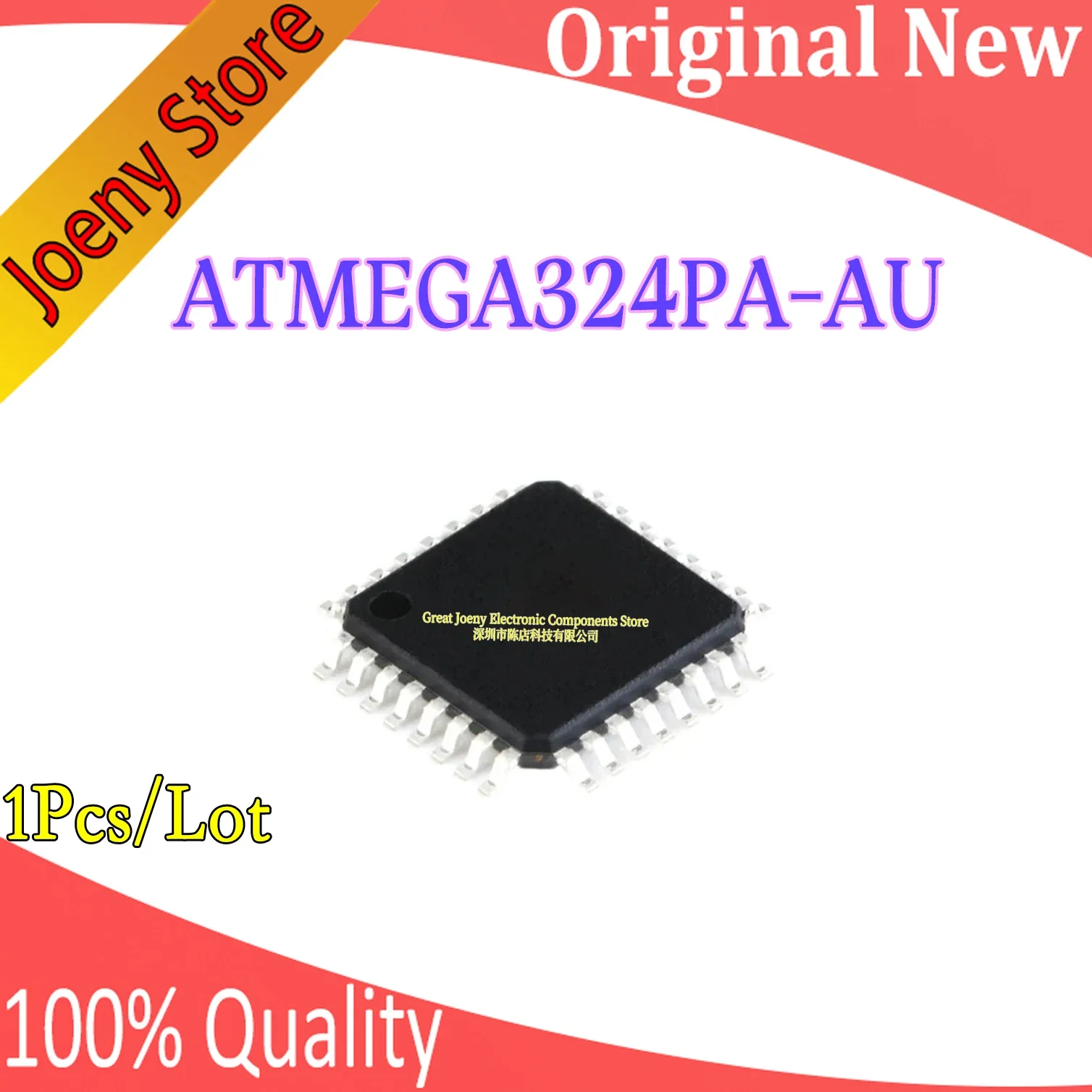 

100% New Original ATMEGA324 ATMEGA324PA-AU ATMEGA324PA IC MCU Chipset TQFP-44 Electronic Parts In Stock