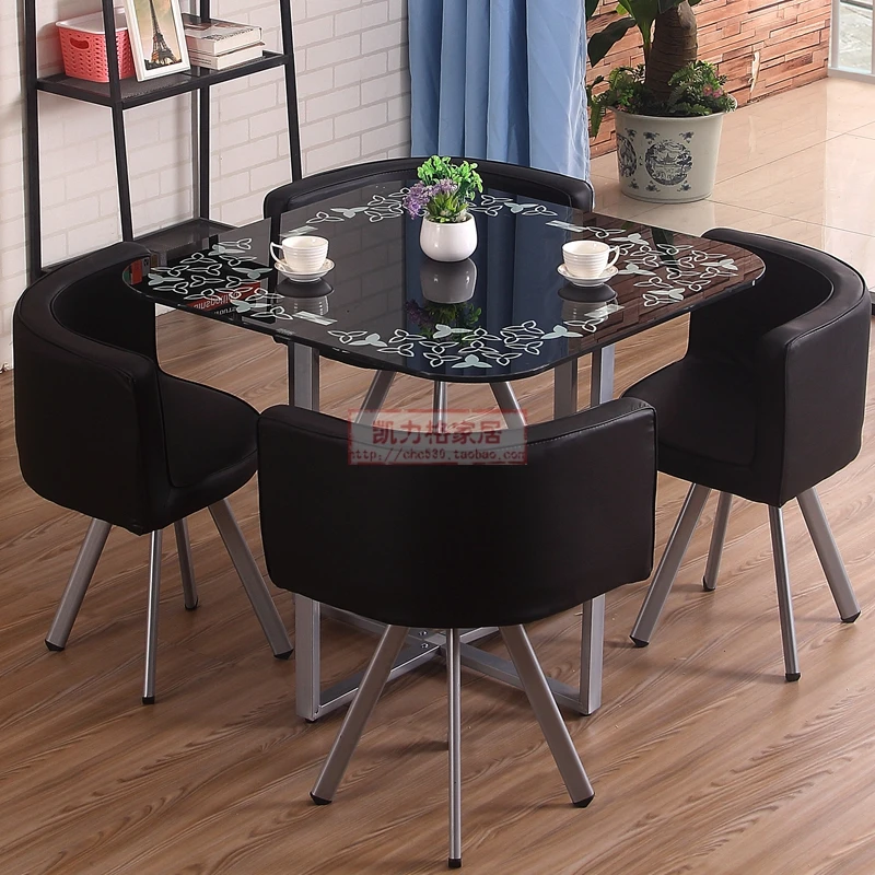 Modern Kitchen Table Office Poker Nordic Dining Room Table Chairs Set Coffee Dressing Silla De Escritorio Hotel Furniture SQC