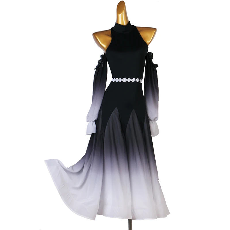 Waltz Ballroom Competition Dress Standard Dance Performance Stage Costume Women Evening Gowns Concert Outifts Gradient