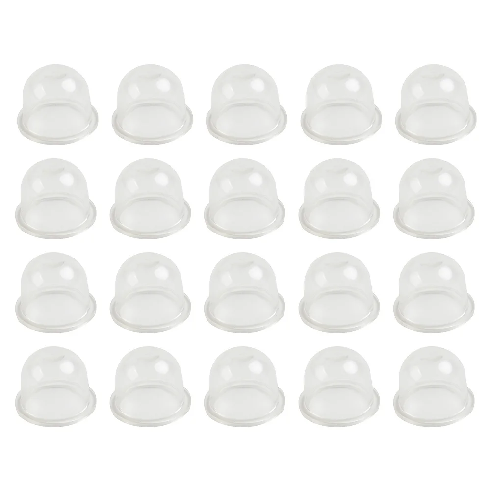 20Pcs 19mm Carburetor Oil Bubble PVC Fuel Pump Carburetter For Primer Chainsaws Trimmer Brushcutter Clear Eradicator Bulb Tool