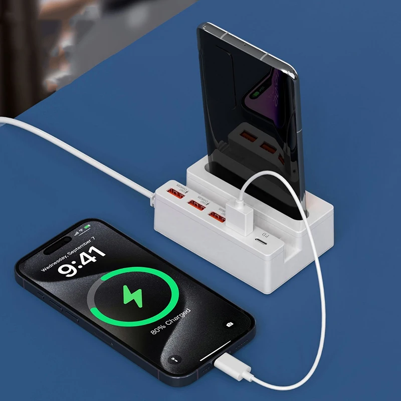 

3в1 USB Type-C держатель для телефона подставка-кронштейн с динамиком PD адаптер питания для быстрой зарядки для телефона, ноутбука, компьютера, планшета