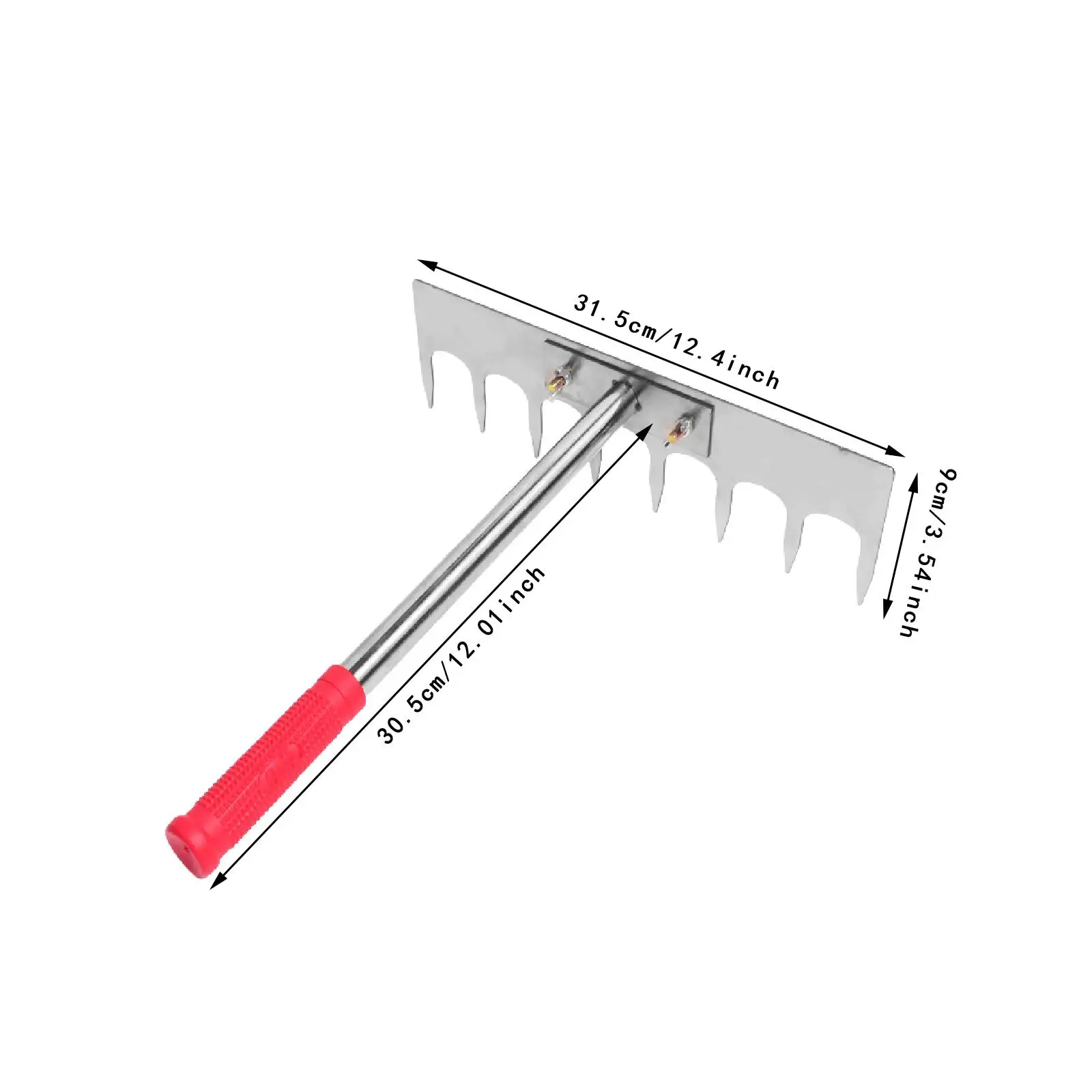 Gartenrechen, robustes Gartengerät für Landmanagement, Nivellierung der Rasenzucht