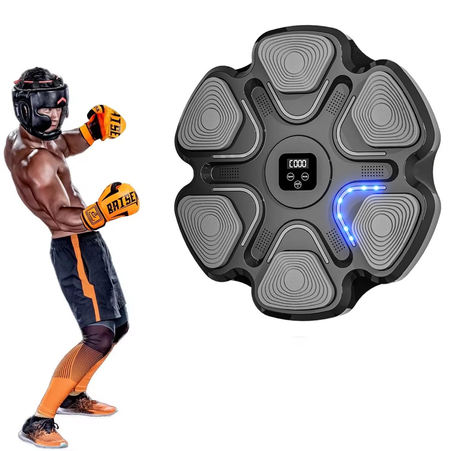 New Smart Focus Agility Training Digital Boxing For Adults Wall Target Smart Punching Training Music Boxing Machine