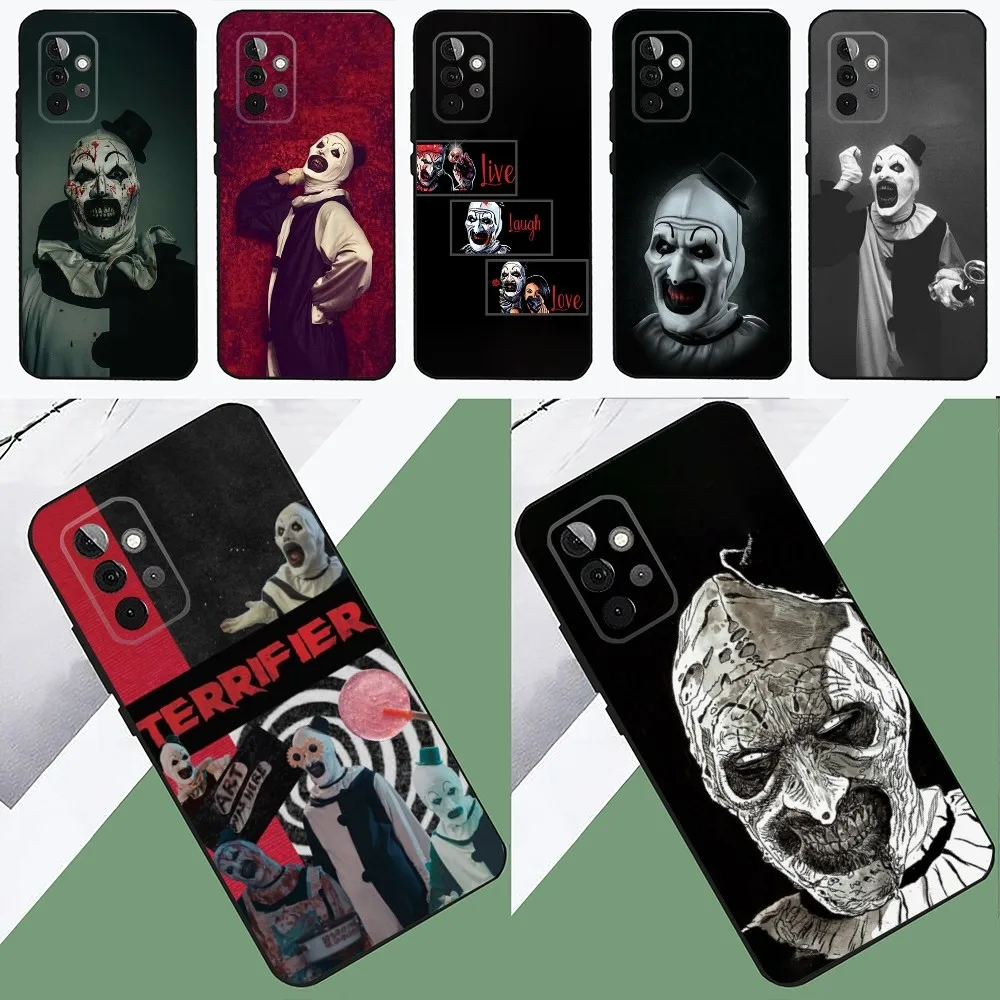 Movie T-Terrifier 2 3 H-Horror Clown   Phone Case For SamsungS24,23,22,21,S20 ,Pro10,S30Plus,S9,20lite Ultra Black Cover