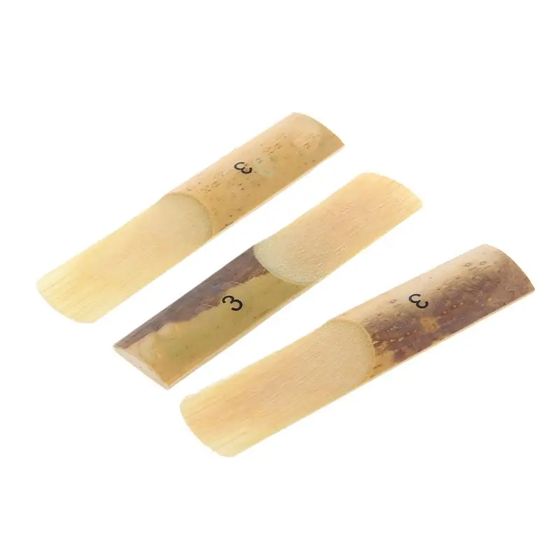 Cañas de saxofón Alto Strength1.5/2/2.5/3/3.5/4 piezas Eb de madera maciza, accesorios de repuesto para instrumentos de viento de madera, 10 unidades por juego