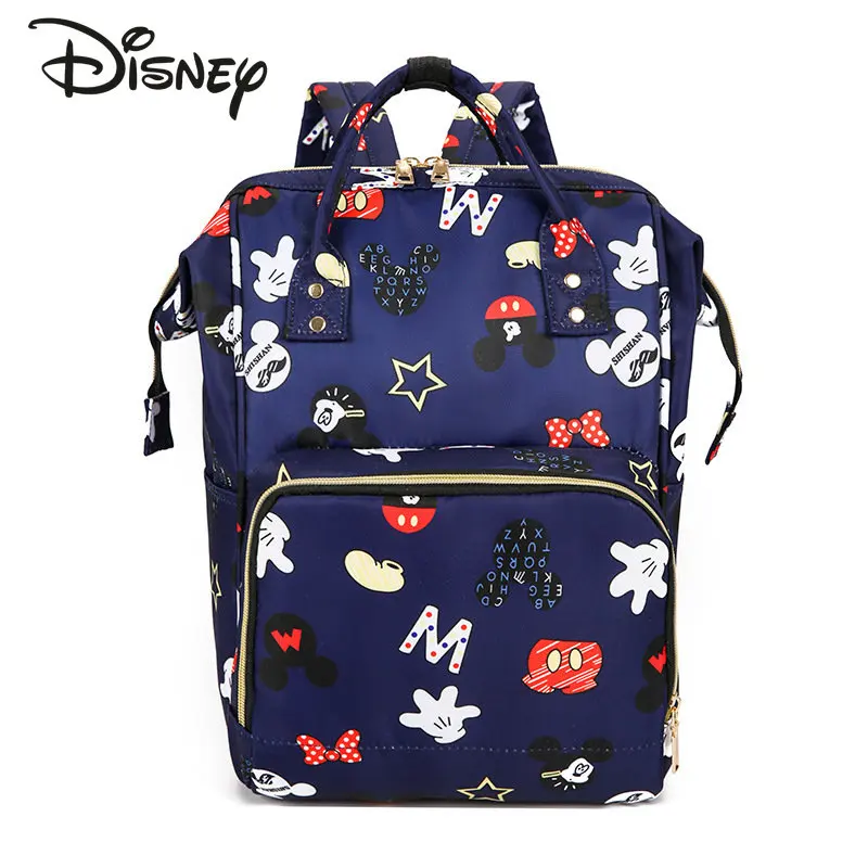 Imagem -02 - Disney Mickeys Novidades Mommy Bolsa Grande Capacidade Materna e Infantil Bolsa Anti Salpicos de Armazenamento Multifuncional do Bebê Bolsa de Saída