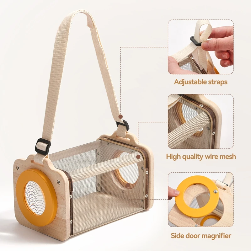 أداة إكسبلورر خارجية للأطفال ألعاب تعليمية مونتيسوري صندوق مراقبة نباتات الحشرات مجموعة هدايا الماسك المرتبط