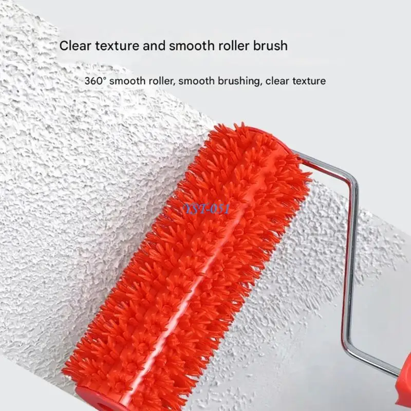 E15A High Absorbency Art Paint Roller 019ST Soft Teeth Design Creates Unique Pattern On Any Surfaces Home Improvement Roller