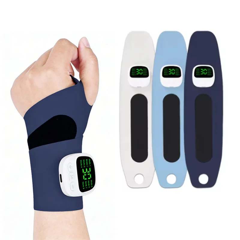 NEW EMS Electric Hand Wrist Massager Vibration Massage Relieve Hand Muscle Fatigue USB Rechargeable Wrist Brace Wrap Hand Belt