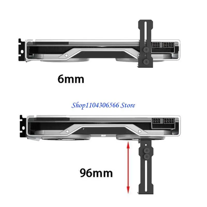 02DD Strong GPU Support Stand Graphics Card Support for PC Case Improve Cooling Efficiency and Secure Graphics Card Bracket