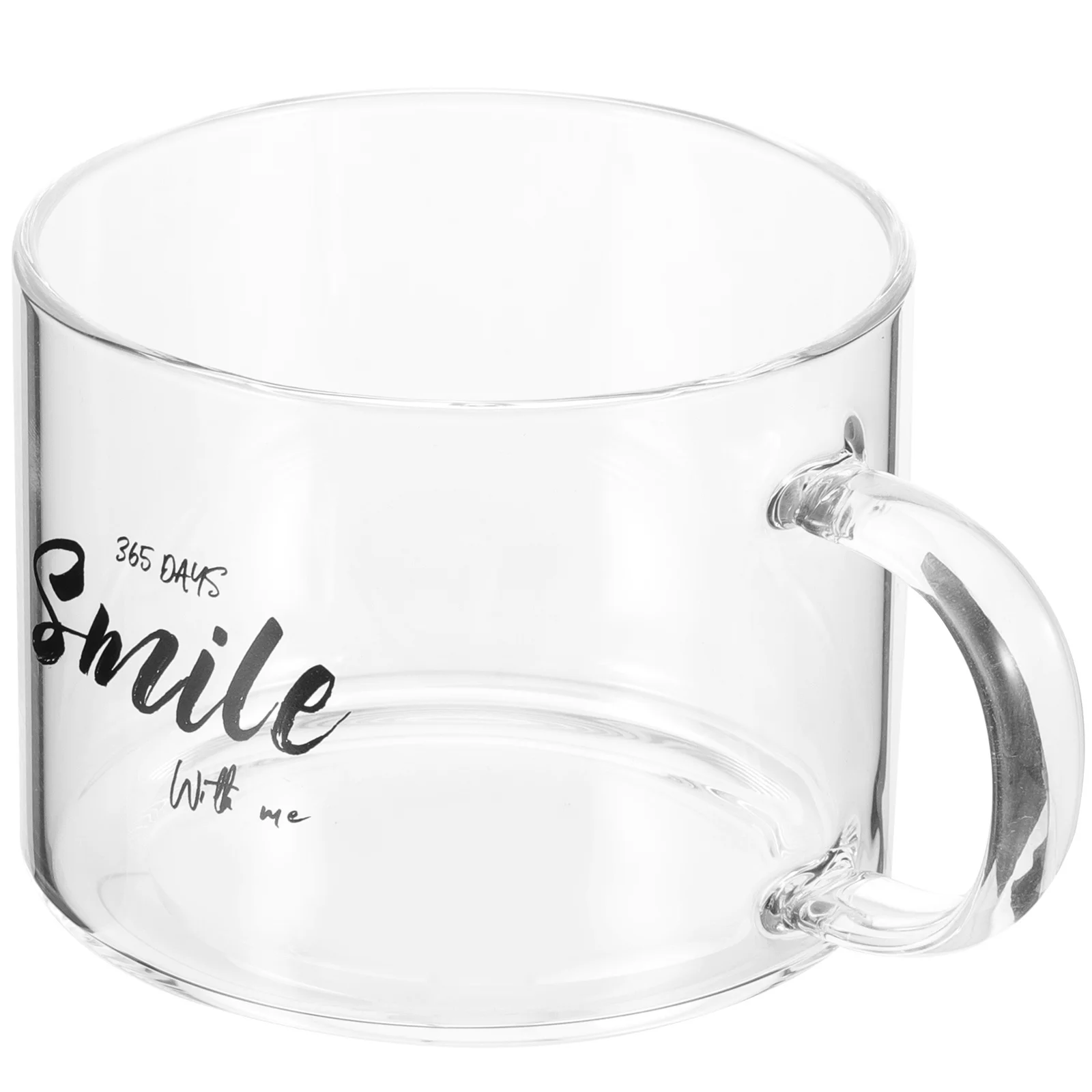 

Extra Large Glass Coffee Cup with Handle Modern Design Suitable for Tea Espresso Daily Use Versatile Glass Cups for Home and