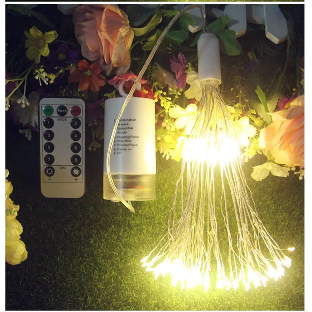 Copper Wire Firework Led Wire  Light Fairy Light Decoration Lamp With 8 Explosion Modes