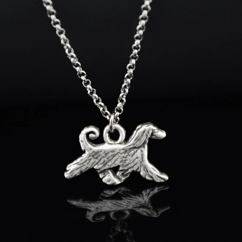 3 Style Vintage German Shepherd & Belgian Malinois & Cattle & Afghan Hound Dog Charm Pendant Necklace For Women Unique Jewellry