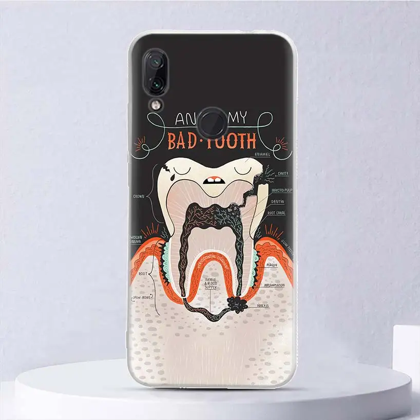 Wisdom Teeth Dentist Tooth Soft Case For Xiaomi Mi 11 Lite 11i 12X 11T 10T 9T Pro Phone Cover 12 10 9 8 5X 6X Ultra Housing Coqu