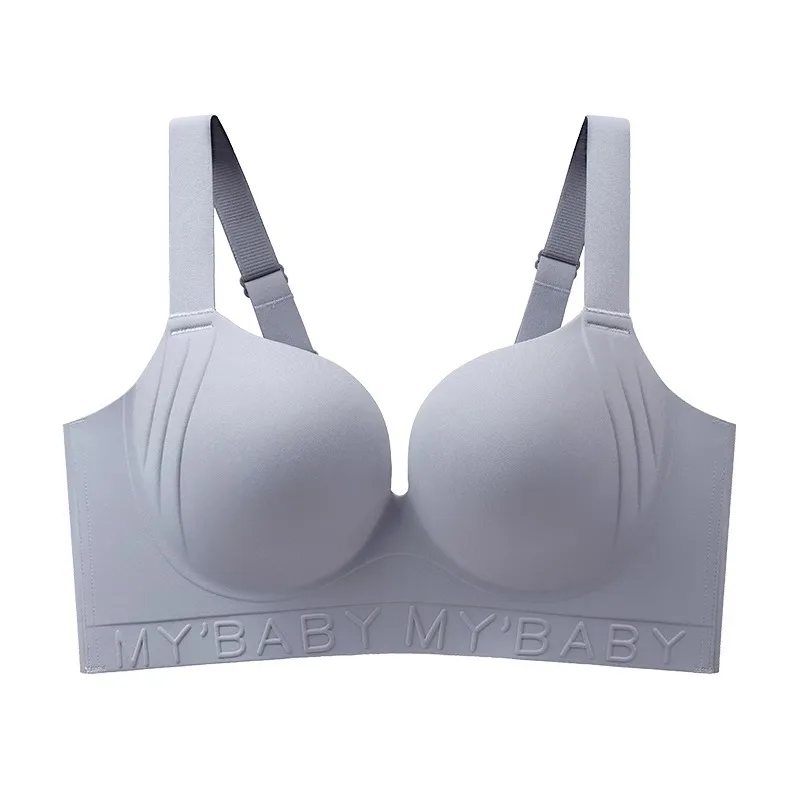 Plus-size women's bra for large busts, minimizes appearance, provides support, prevents sagging, corrects side breasts, adjustab