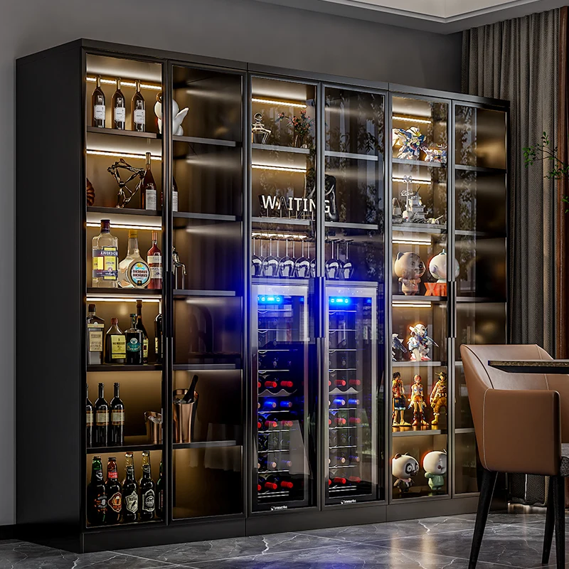 

Constant temperature wine cabinet modern simple living room wall display cabinet light luxury refrigeration can be customized.