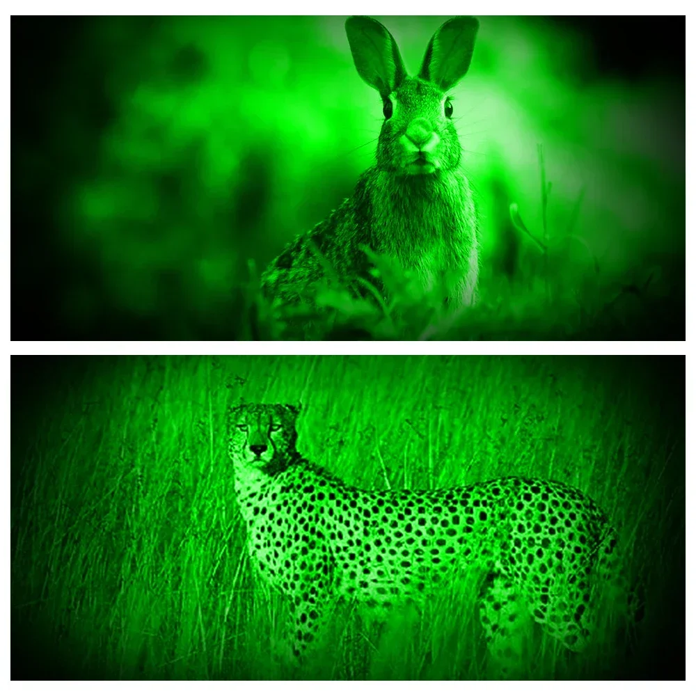 10W Professional Green Red LED Hunting Flashlight 5-Modes Predator Handheld Torch Rechargeable Lantern With Tail Switch