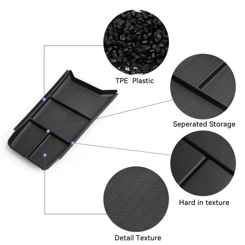لشيري اومودا C5 EV 2024-2025 وحدة التحكم المركزية صندوق تخزين الطبقة السفلية المنظم ترتيب الملحقات الداخلية صندوق تخزين السيارة