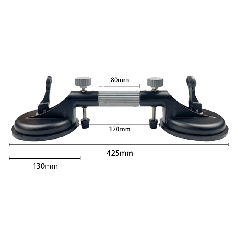 Ventosa de vacío de goma Manual de 130MM, ajustador de nivelación, herramienta de aplanamiento de instalación de tensor de piedra de empalme sin costuras de mármol DIY