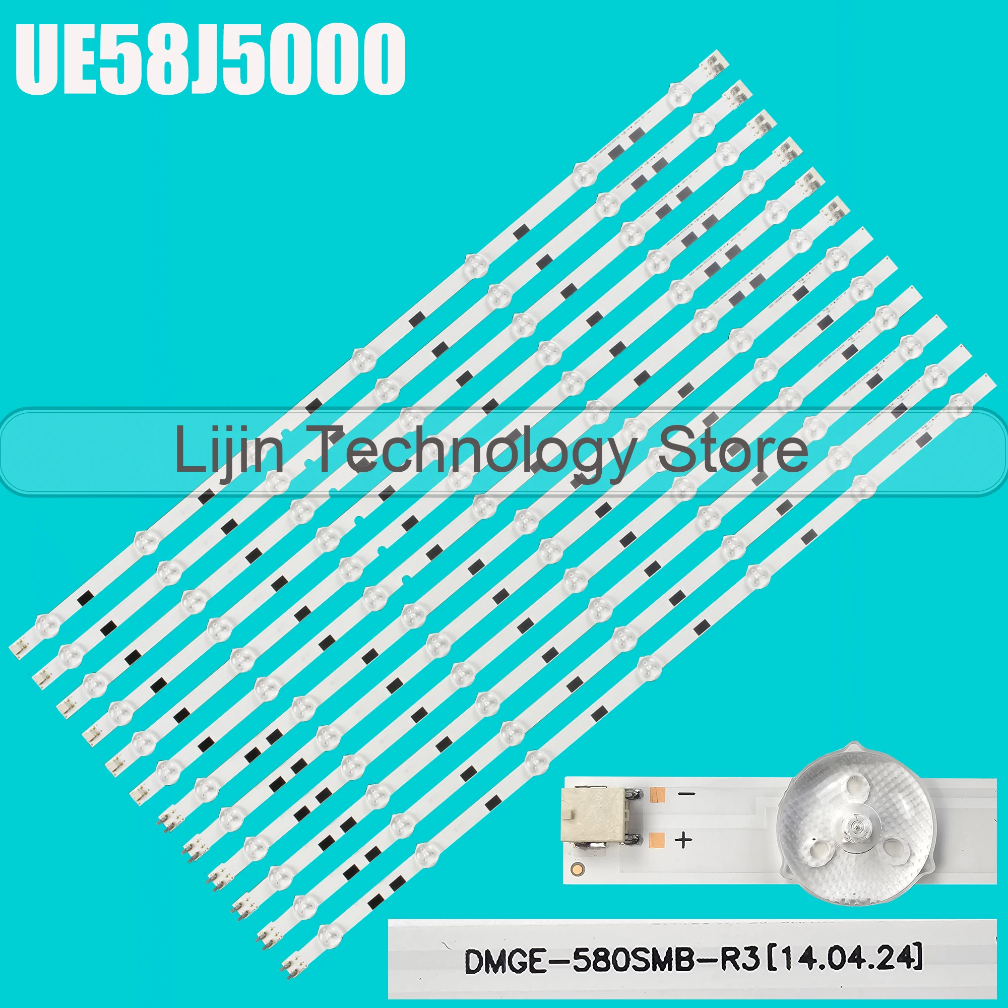 Bande de rétro-éclairage LED pour UA58J5200AW UA58J50SWAJ UA58J5000AW UE58J5200AW UE58J5200AK UE58J5000AW UA58KF20EAJ UA58J5000AK