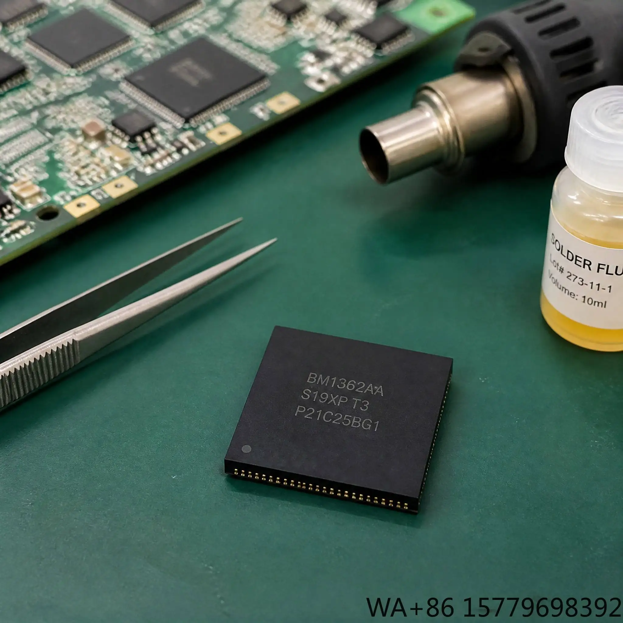 BM1362 Series ASIC Chip BM1362AA AK AC AI AJ Replacement for Antminer S19j S19jPro S19Pro+ Hydro S19XP+ Hydro Hash Board