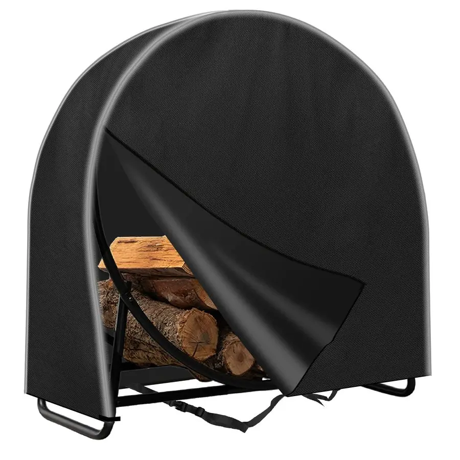 

ICLOVER 40 Inch Firewood Log Hoop Cover Only, Heavy Duty 600D Oxford, Outdoor Waterproof Round Log Rack Cover, Ring Wood Pile Ho
