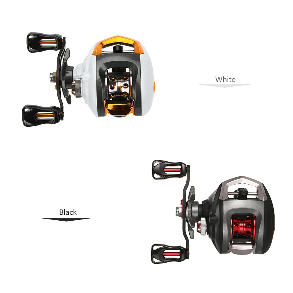 Lixada 12+1 Ball Bearings Baitcasting Reel Fishing Fly High Speed Fishing Reel with Magnetic Brake System