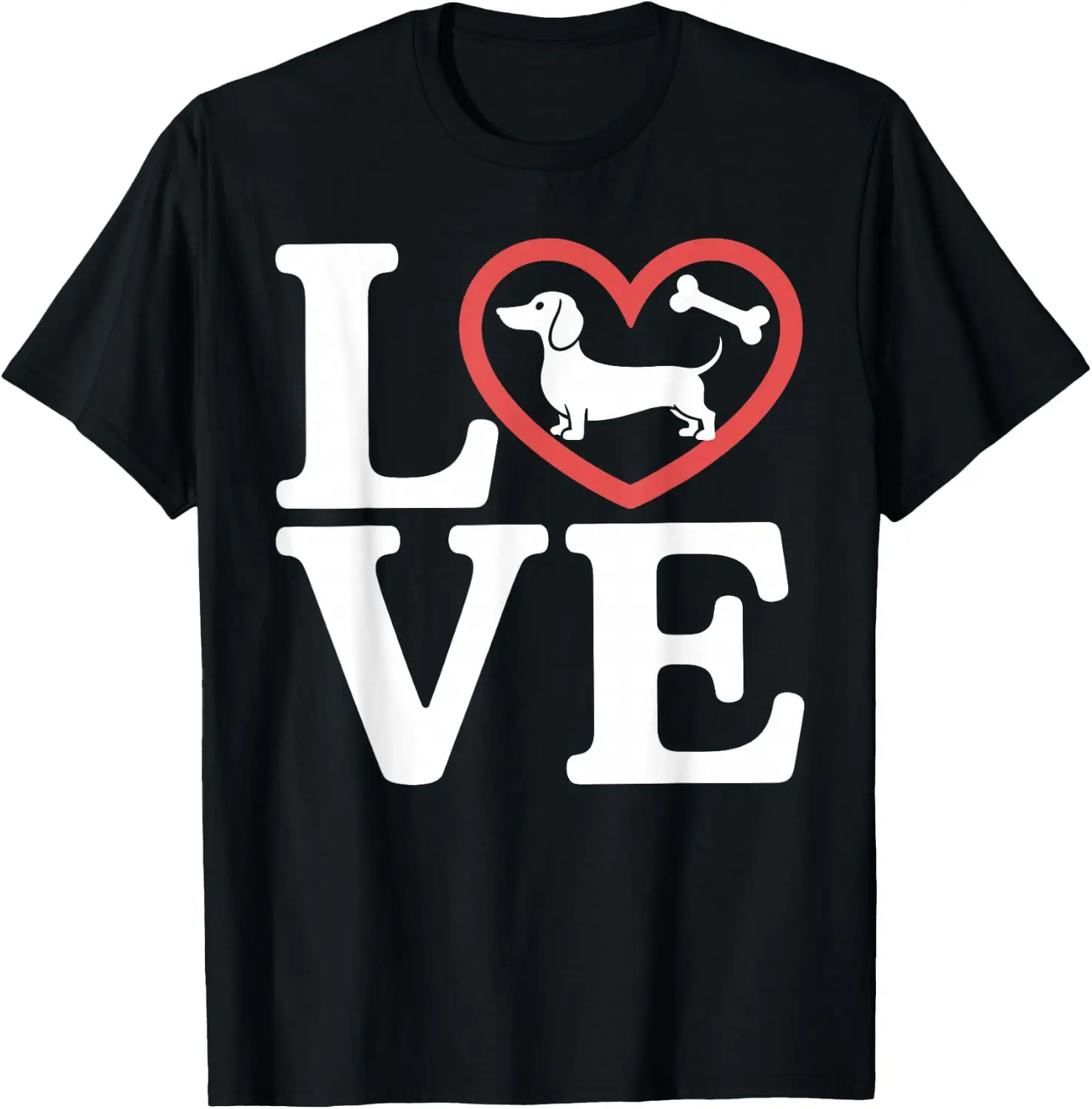 Cute Art For Men Women Weenie Dog Dachshund Lover T-Shirt Breathable, heavyweight pure cotton short-sleeve top—stylish, plus-size, and suitable for year-round wear with a sporty, casual vibe